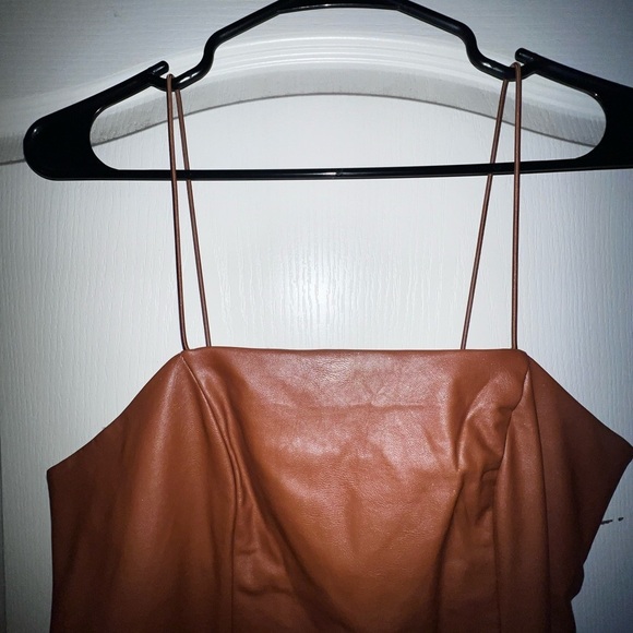 Wild Fable Bodycon Faux Leather dress from Target, worn twice. Size medium. - Picture 5 of 6